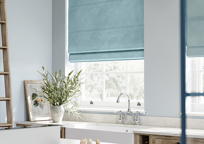Odessa Velvet, Spa - Roman Blind - Image 5